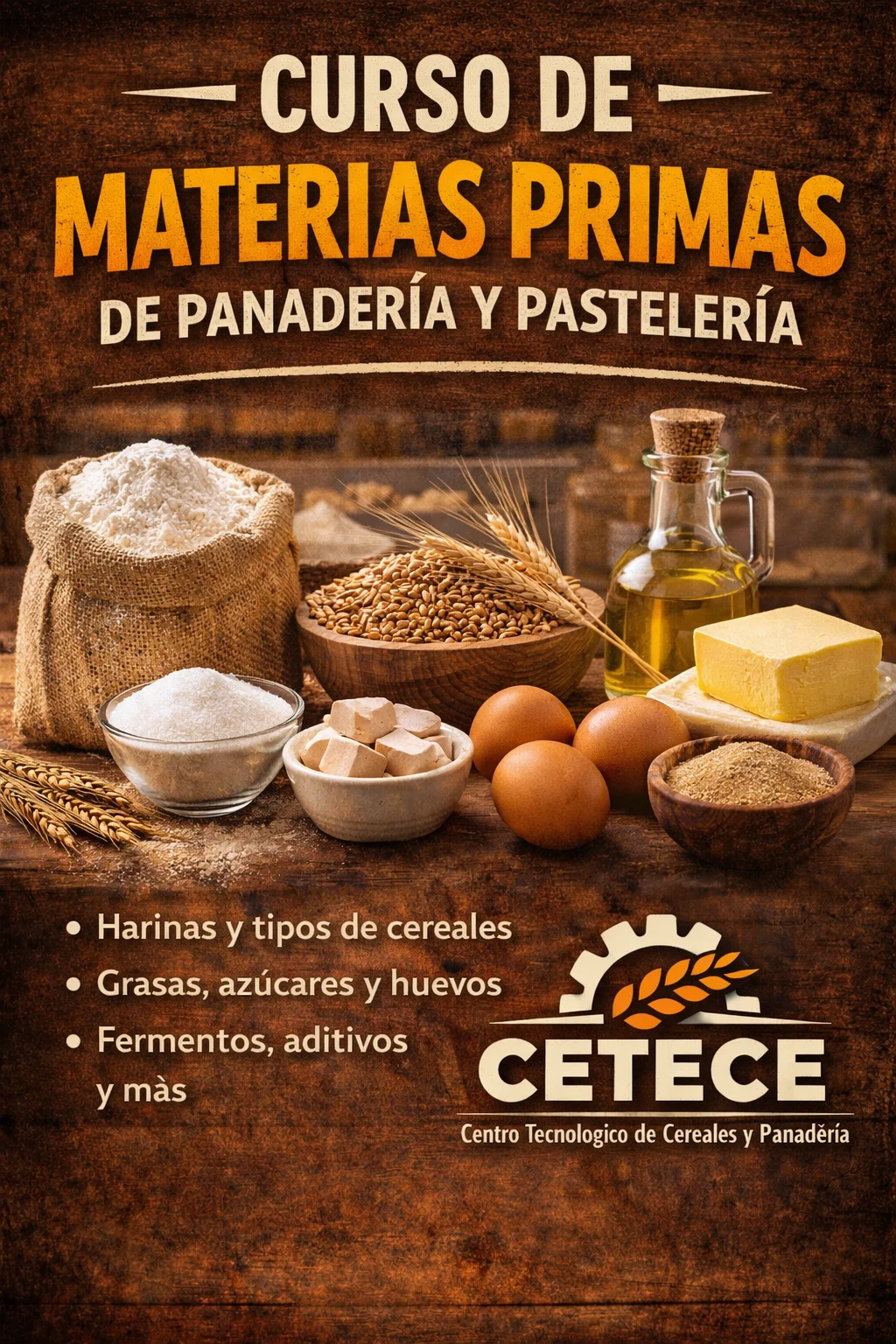 Concluye el curso de tecnologia de materias primas de panadería y pastelería 2014