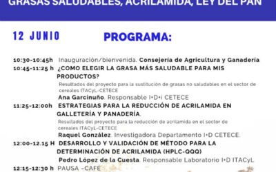 Jornada difusión sector de transformación cereales «Grasa Saludable, Acrilamida, Ley de Pan»