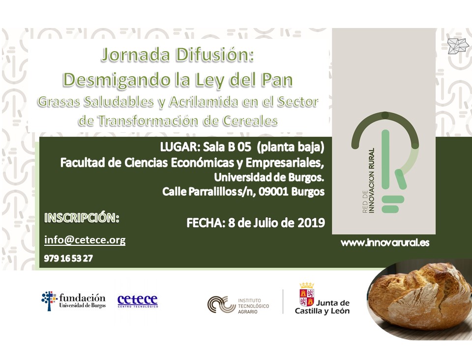Jornada Difusión:  Desmigando la Ley del Pan en Burgos el 08 de julio