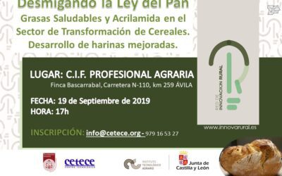 Jornada Difusión:  Desmigando la Ley del Pan en Avila el 19 de septiembre de 2019