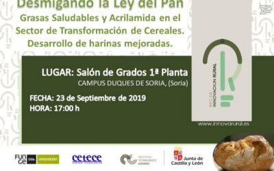 Jornada Difusión:  Desmigando la Ley del Pan en Soria el 23 de septiembre de 2019