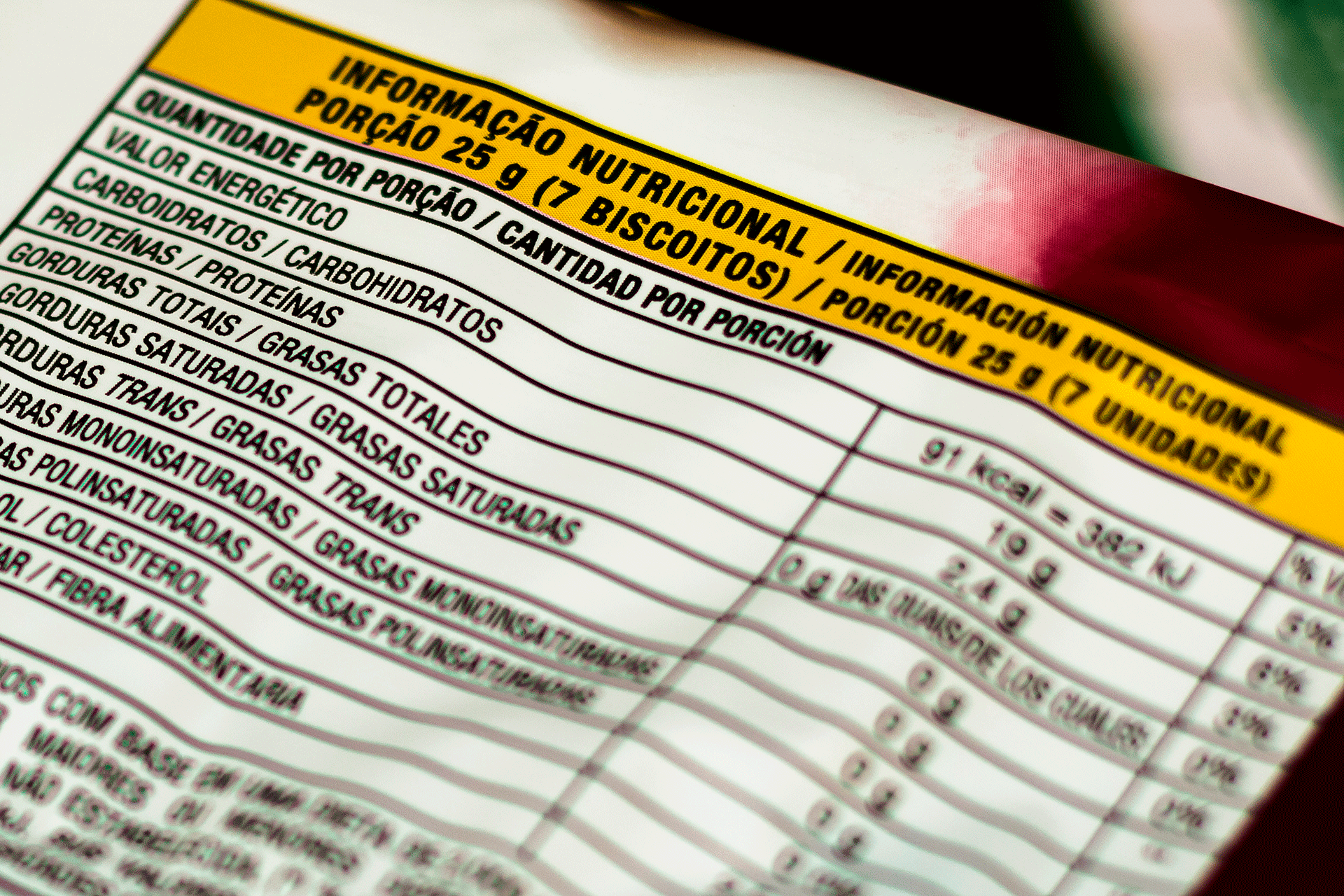 informacion nutricional