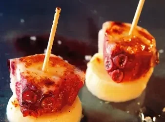 Pincho de pulpo con patata