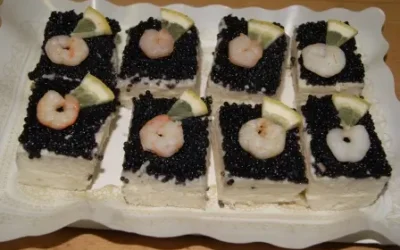 Canapé de caviar