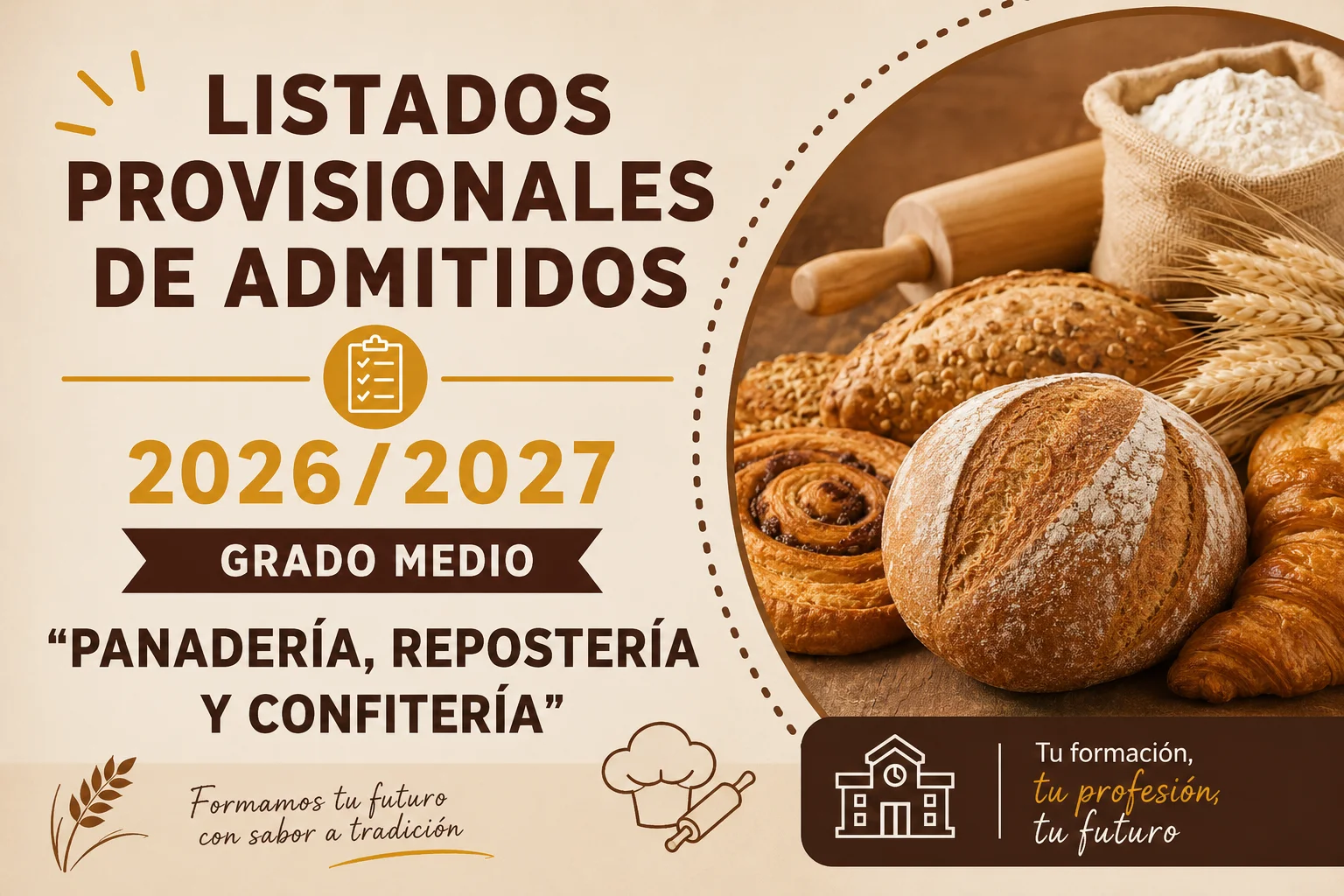 LISTADOS P ADMITIDOS 2026 panaderia