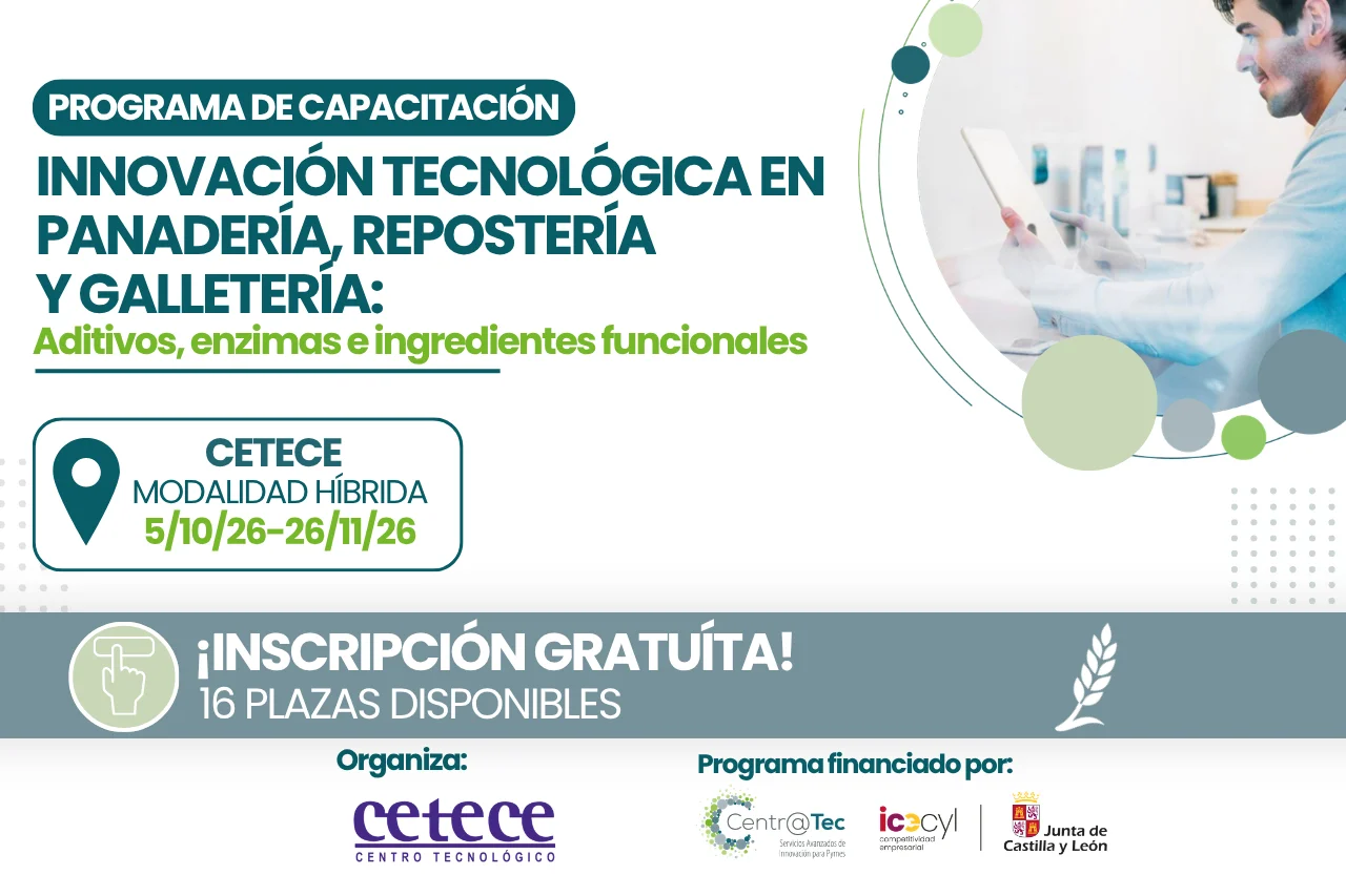 Programa de capacitación: Innovación tecnológica en panadería, repostería y galletería